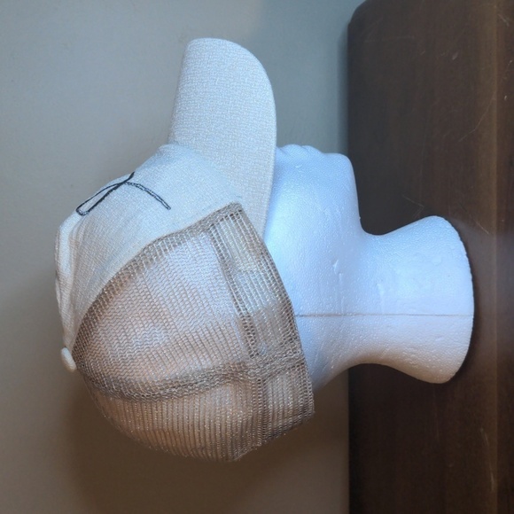 BEACH LOVE TRUCKER HAT Adjustable Snap Back  Ringed Brim - Picture 5 of 8